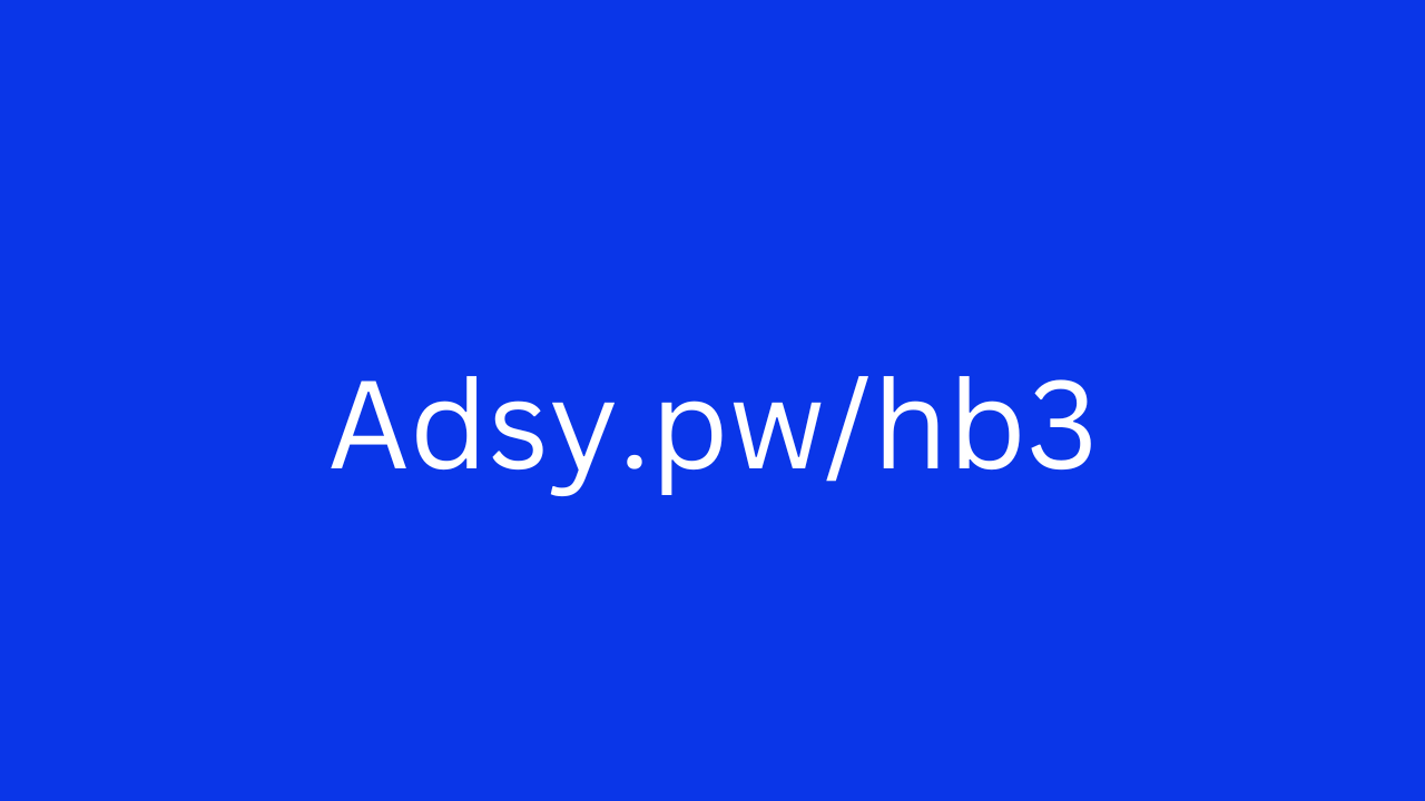 The Ultimate Guide to Getting Started with Adsy.pw/hb3